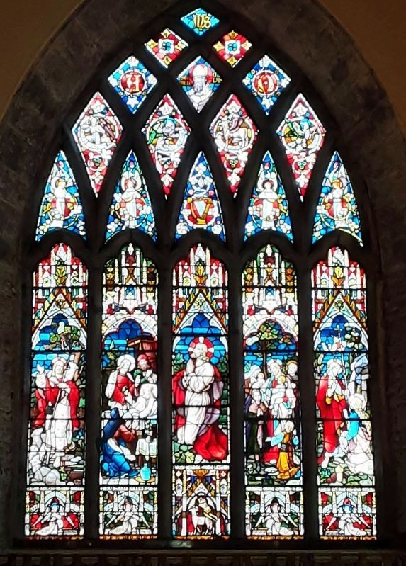 Saint Nicholas Church/<lang=ga>Séipéal San Nioclás</lang=ga> Window. Click for full size. Saint Nicholas Church/<lang=ga>Séipéal San Nioclás</lang=ga> Window image. Click for full size.