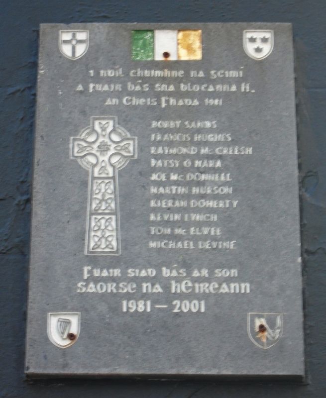 1981 Hunger Strike Memorial. Click for full size. 1981 Hunger Strike Memorial image. Click for full size.