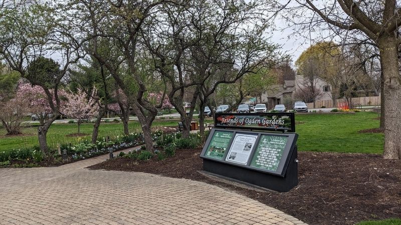 History of Ogden Botanical Gardens Marker in context. Click for full size. History of Ogden Botanical Gardens Marker in context image. Click for full size.