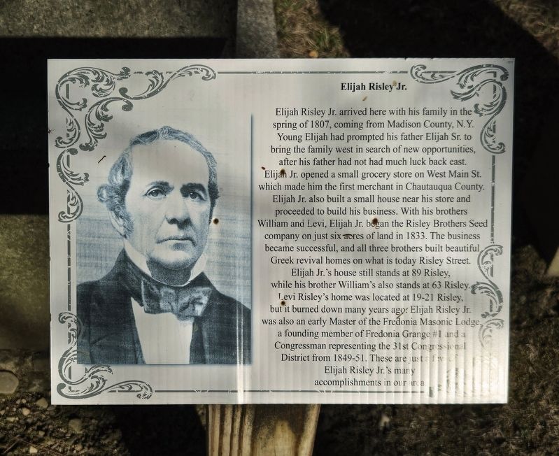 Elijah Risley Jr. Marker image. Click for full size.