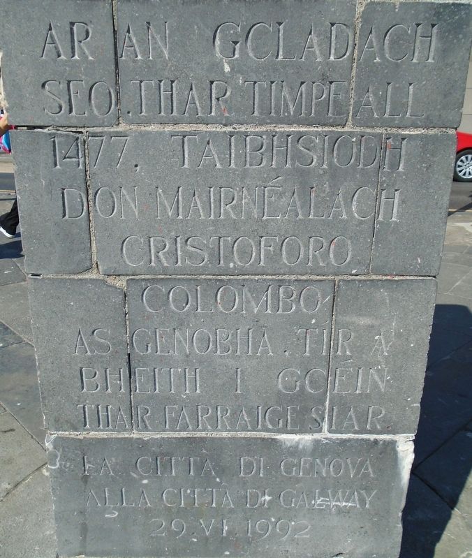 Cristoforo Colombo Marker. Click for full size. Cristoforo Colombo Marker image. Click for full size.