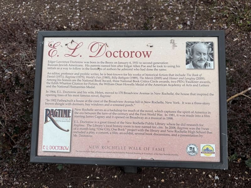 E. L. Doctorow Marker image. Click for full size.