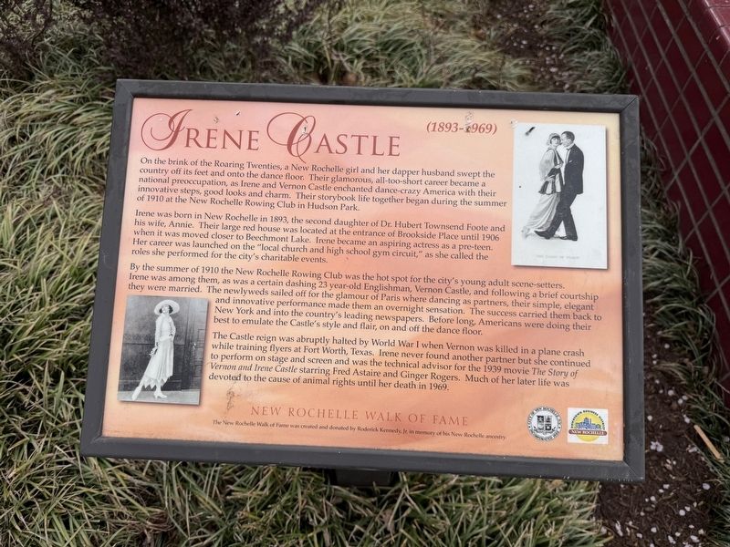 Irene Castle Marker. Click for full size. Irene Castle Marker image. Click for full size.