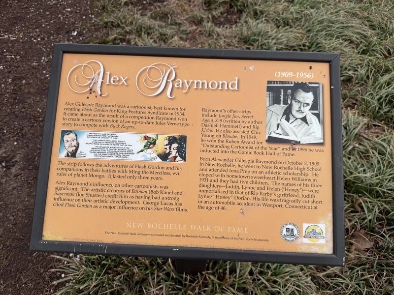 Alex Raymond Marker image. Click for full size.
