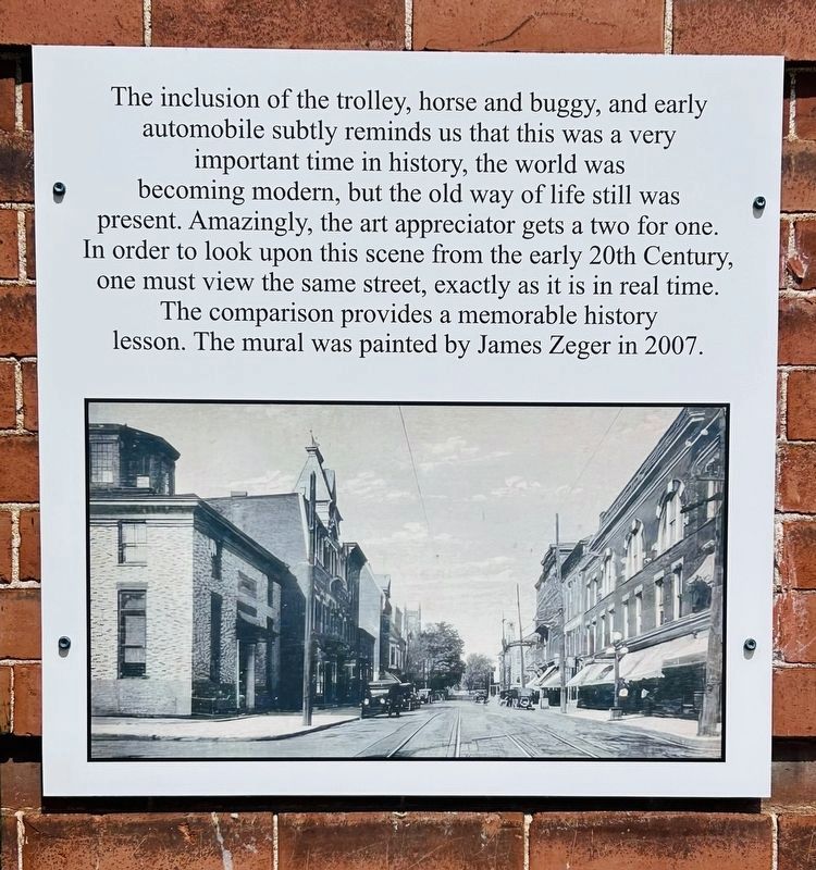 20th Century Transportation Mural Marker. Click for full size. 20th Century Transportation Mural Marker image. Click for full size.