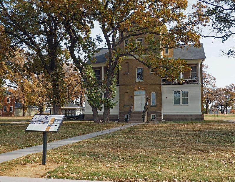 Military Intelligence Service Language School Marker in front of the former MISLS headquarters image. Click for full size.