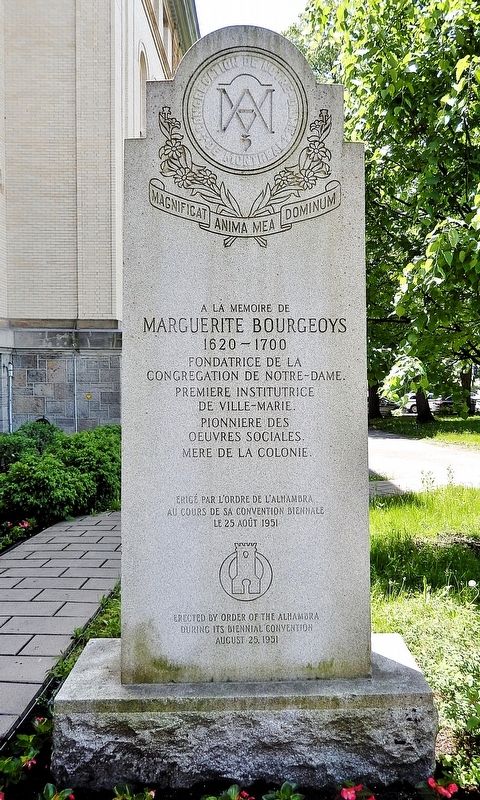 Marguerite Bourgeoys Marker image. Click for full size.