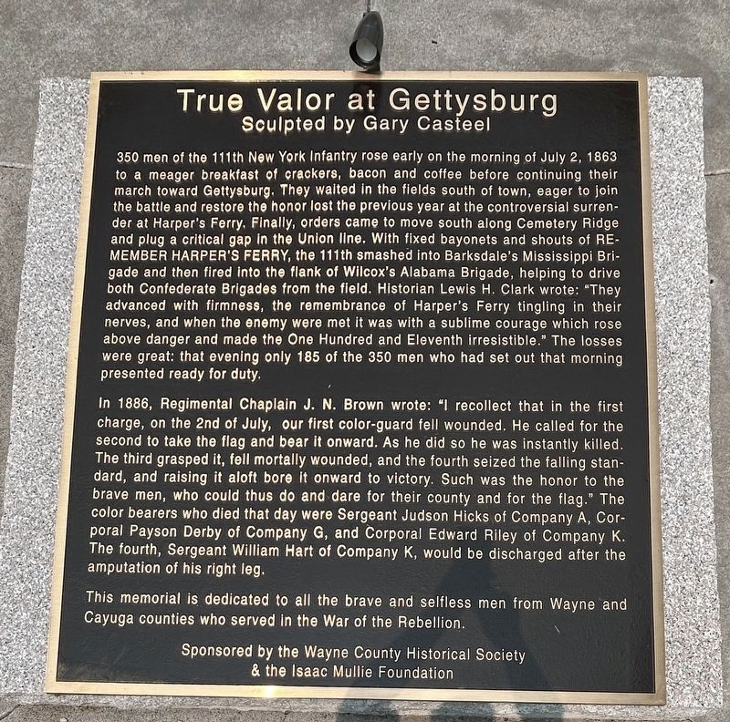 True Valor of Gettysburg was Marker image. Click for full size.