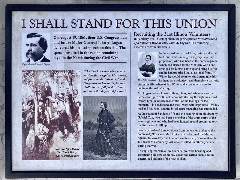 I Shall Stand for This Union Marker. Click for full size. I Shall Stand for This Union Marker image. Click for full size.