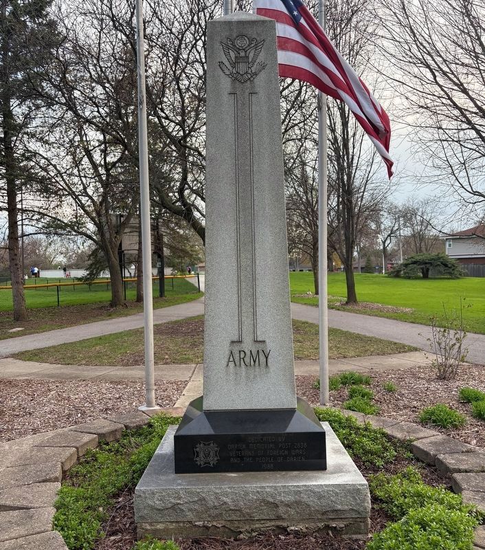 Darien Peace Memorial (Army). Click for full size. Darien Peace Memorial (Army) image. Click for full size.