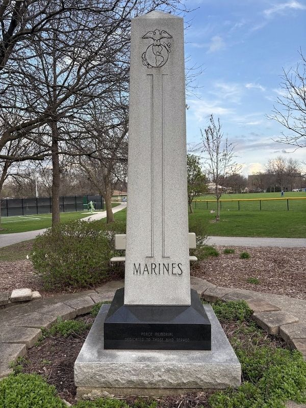 Darien Peace Memorial (Marines). Click for full size. Darien Peace Memorial (Marines) image. Click for full size.