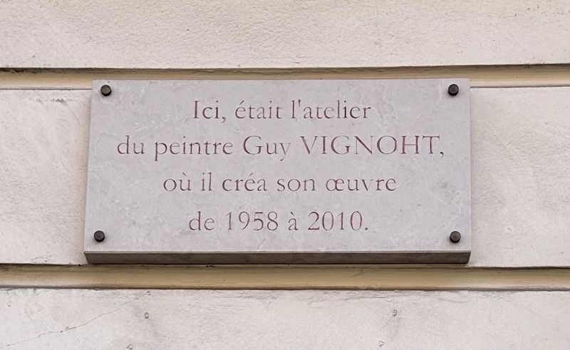 Guy Vignoht Marker. Click for full size. Guy Vignoht Marker image. Click for full size.