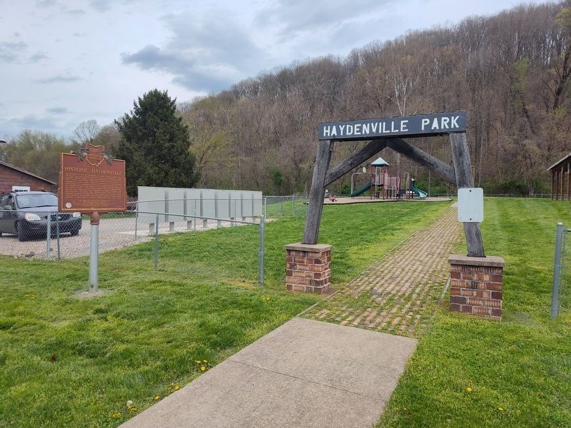 Historic Haydenville / Haydenville Historic District Marker image. Click for full size.