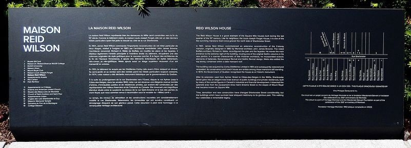 Maison Reid Wilson Marker image. Click for full size.