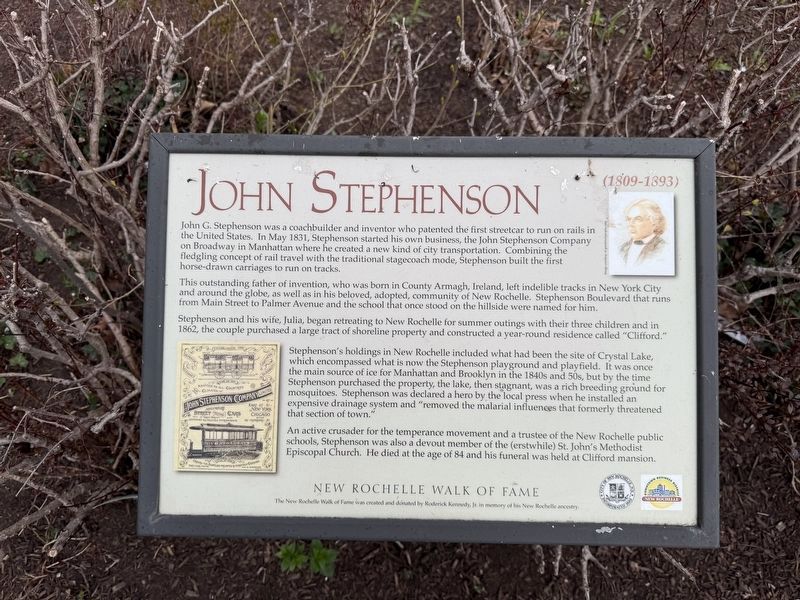 John Stephenson Marker image. Click for full size.