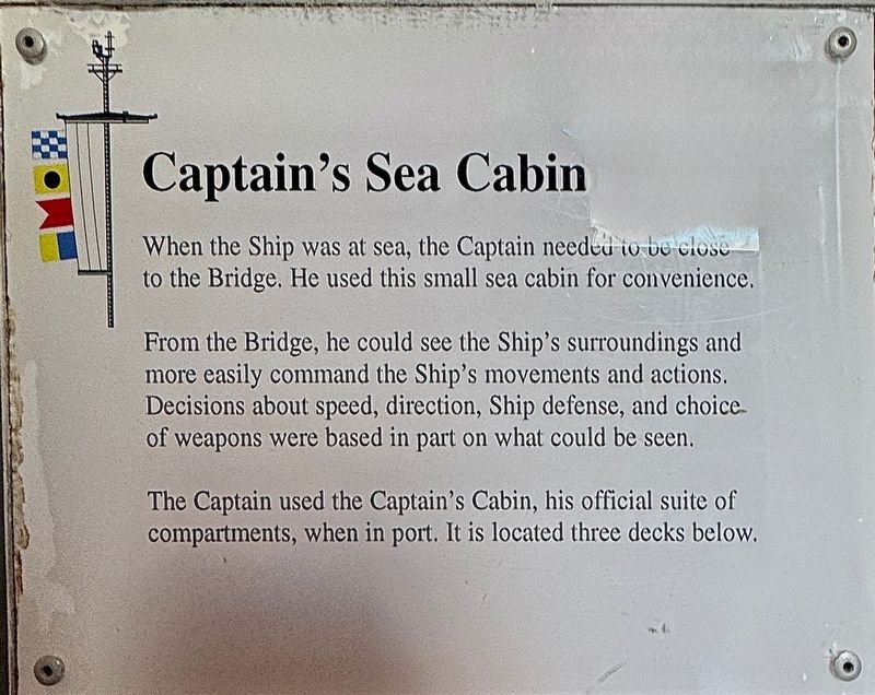 Captain�s Sea Cabin Marker image. Click for full size.