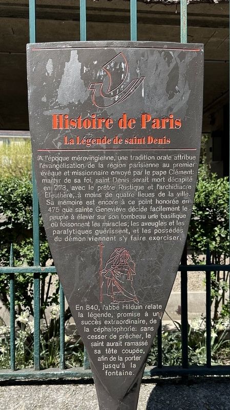 La Légende de saint Denis / The Legend of Saint Denis Marker. Click for full size. La Légende de saint Denis / The Legend of Saint Denis Marker image. Click for full size.