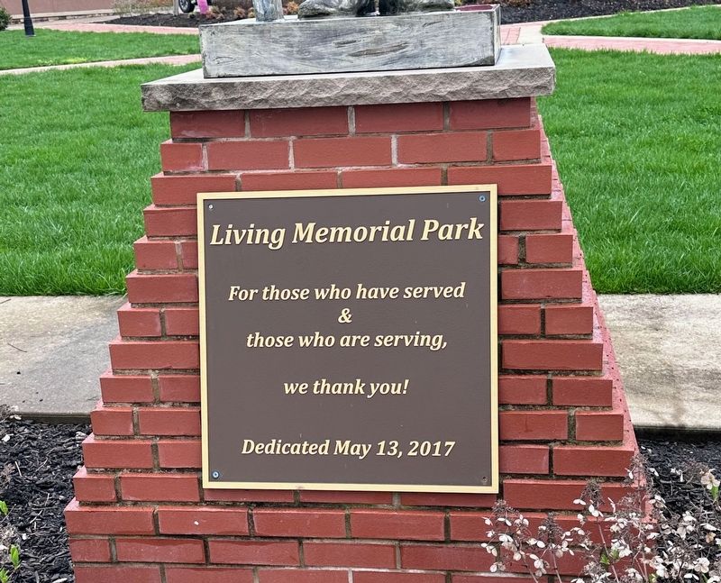 Living Memorial Park Marker. Click for full size. Living Memorial Park Marker image. Click for full size.