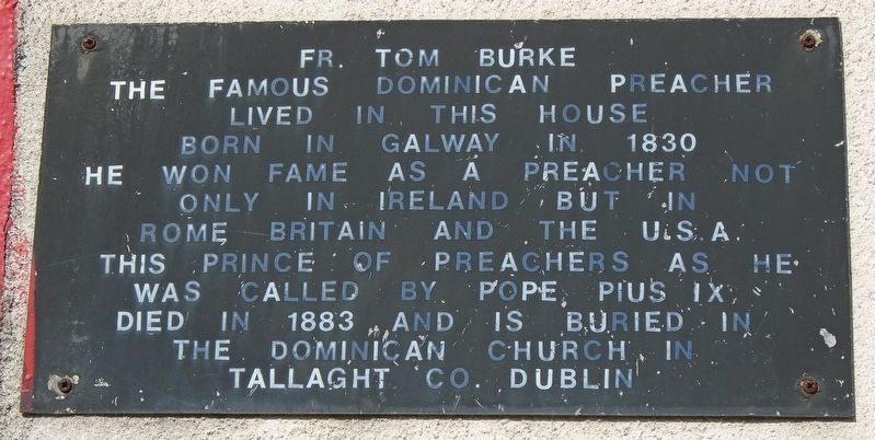 Father Thomas Burke Marker. Click for full size. Father Thomas Burke Marker image. Click for full size.