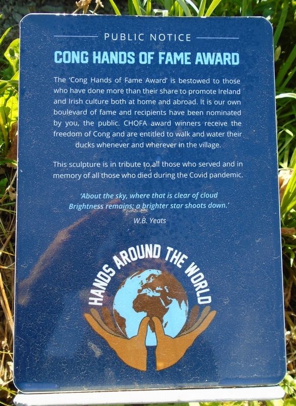 Cong Hands of Fame Award Marker image. Click for full size.