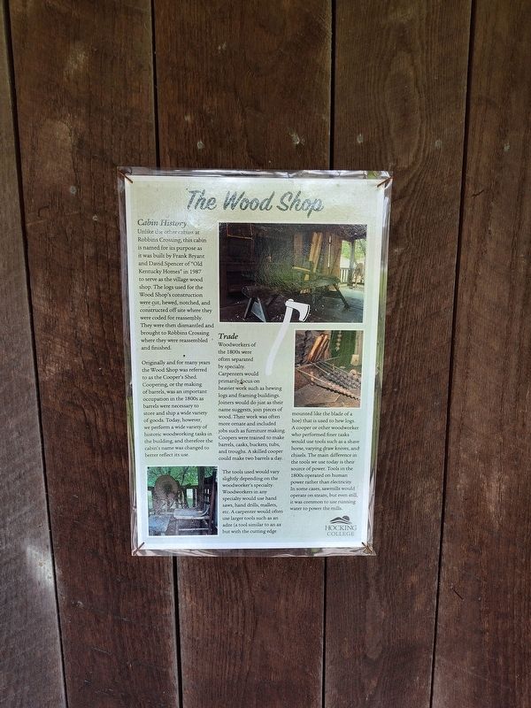The Wood Shop Marker. Click for full size. The Wood Shop Marker image. Click for full size.