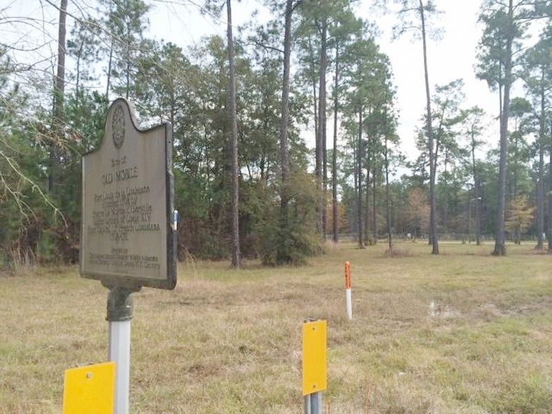 Site of Old Mobile Marker. Click for full size. Site of Old Mobile Marker image. Click for full size.
