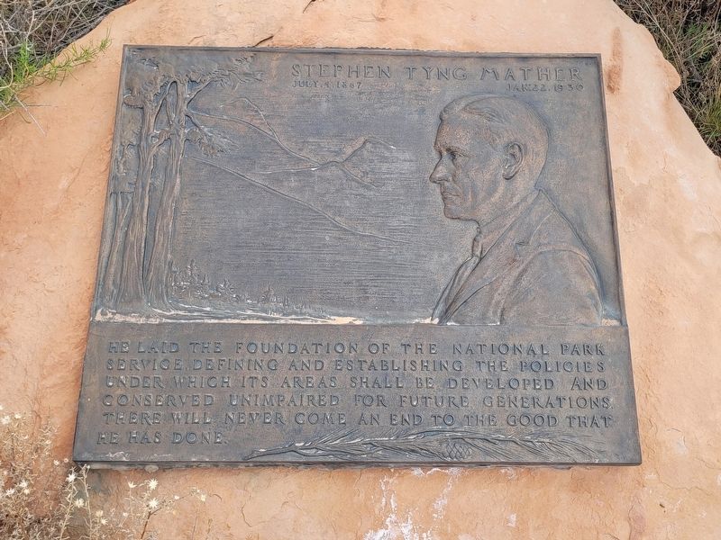 Stephen Tyng Mather Marker image. Click for full size.