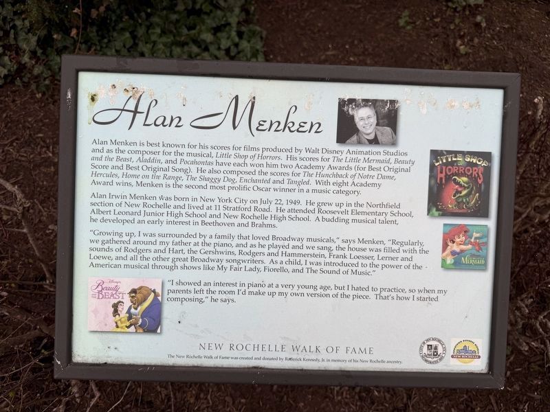 Alan Menken Marker. Click for full size. Alan Menken Marker image. Click for full size.