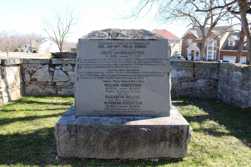 Cobbs Hall Cemetery Monument. Click for full size. Cobbs Hall Cemetery Monument image. Click for full size.