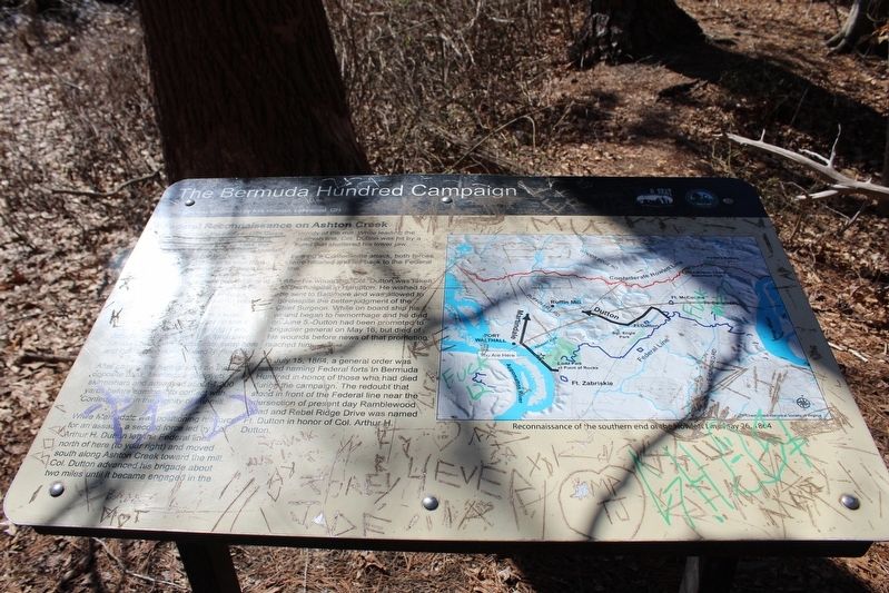 Federal Reconnaissance on Ashton Creek Marker image. Click for full size.
