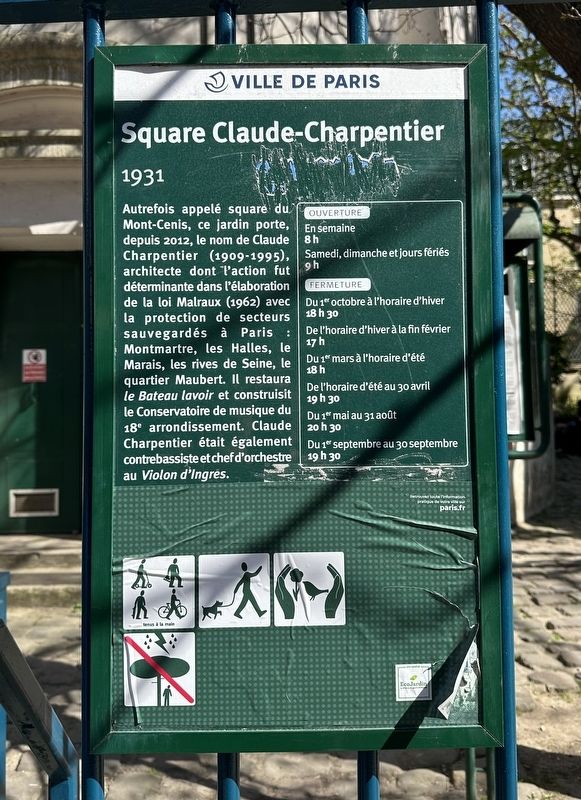 Square Claude-Charpentier Marker image. Click for full size.
