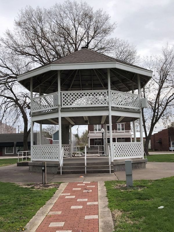 Auburn's double-decker bandstand. Click for full size. Auburn's double-decker bandstand image. Click for full size.