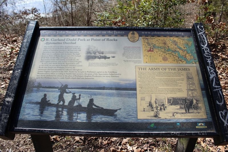 Appomattox Overlook Marker. Click for full size. Appomattox Overlook Marker image. Click for full size.