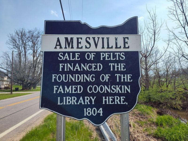 Amesville Marker. Click for full size. Amesville Marker image. Click for full size.