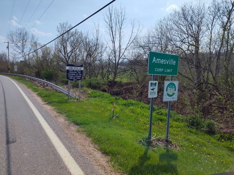 Amesville Marker. Click for full size. Amesville Marker image. Click for full size.