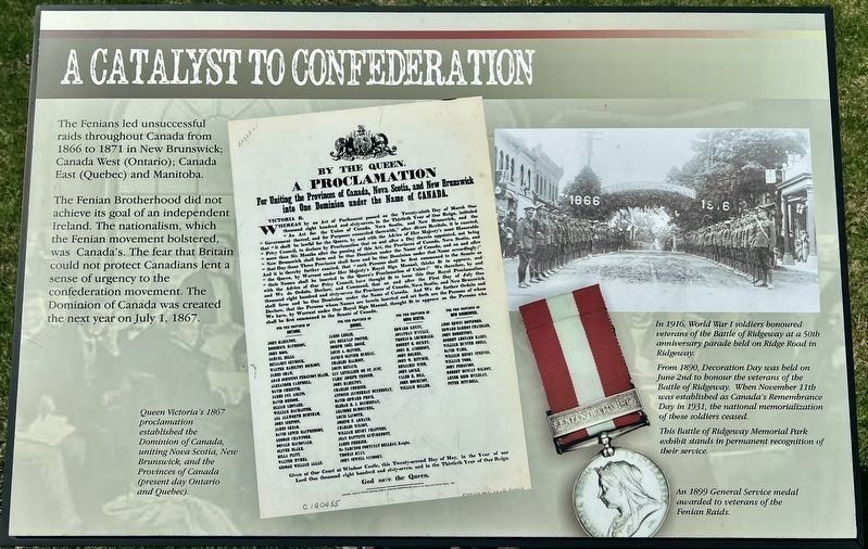 A Catalyst to Confederation Marker image. Click for full size.