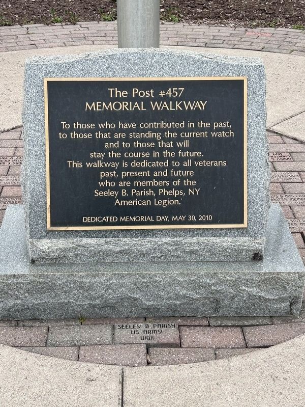 The Post #457 Memorial Walkway Marker image. Click for full size.
