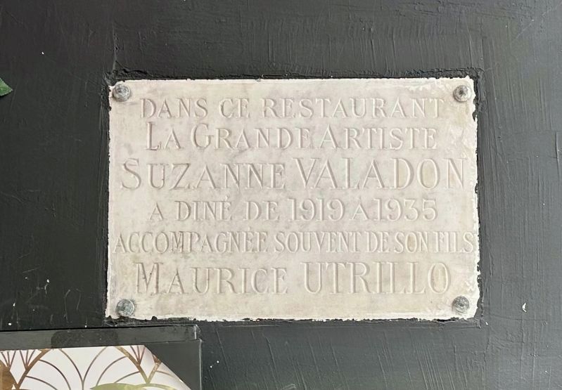 Suzanne Valadon and Maurice Utrillo Marker image. Click for full size.