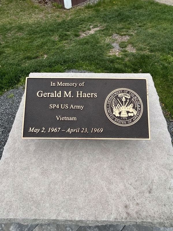 Gerald M. Haers Memorial image. Click for full size.