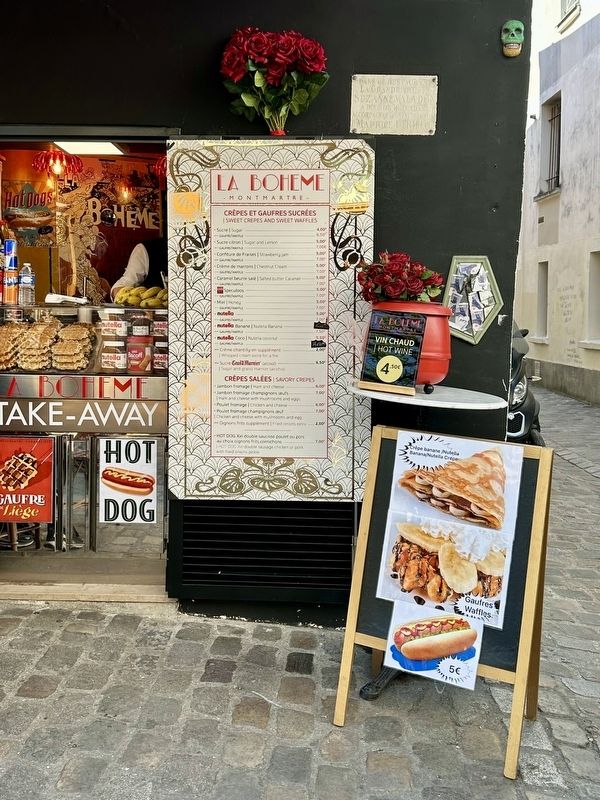 Suzanne Valadon and Maurice Utrillo Marker - wide view image. Click for full size.