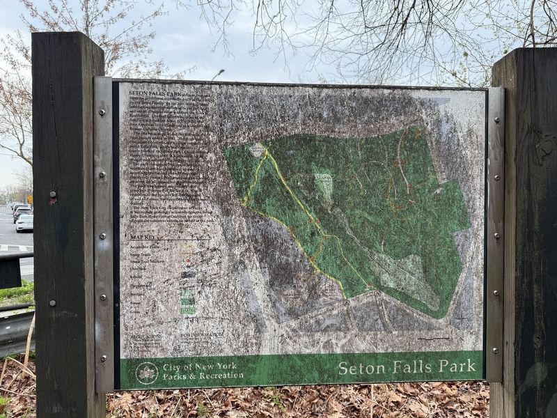 Seton Falls Park Marker. Click for full size. Seton Falls Park Marker image. Click for full size.