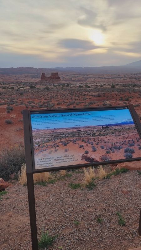Inspiring Views, Sacred Mountains Marker image. Click for full size.
