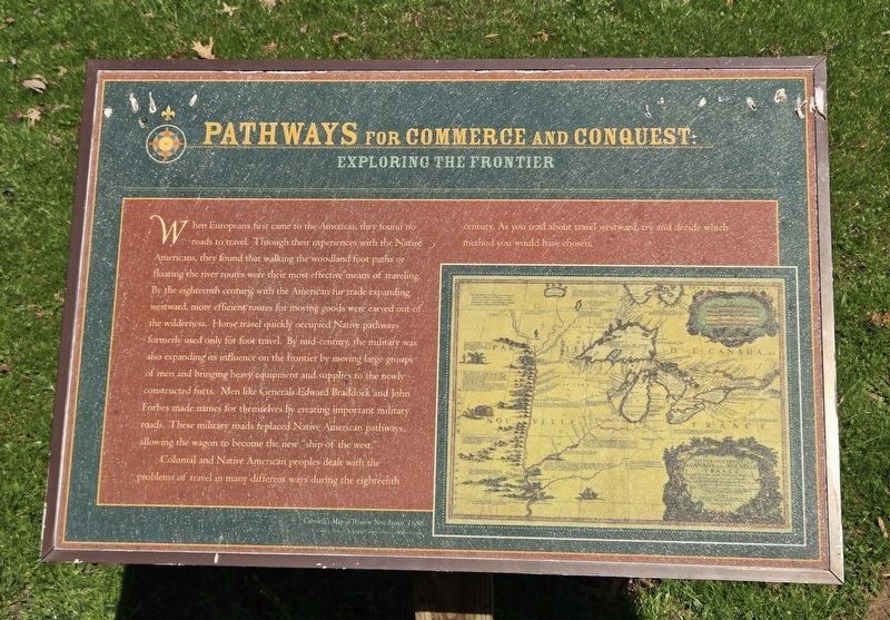 Pathways for Commerce and Conquest: Marker. Click for full size. Pathways for Commerce and Conquest: Marker image. Click for full size.