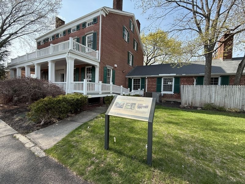 LaTourette Park in the Greenbelt Marker in front of the David LaTourette House image. Click for full size.