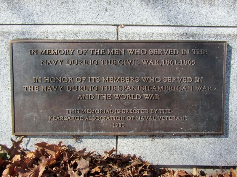 U.S.S. Kearsarge Memorial Marker. Click for full size. U.S.S. Kearsarge Memorial Marker image. Click for full size.