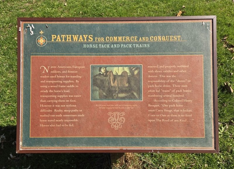Pathways For Commerce and Conquest: Marker. Click for full size. Pathways For Commerce and Conquest: Marker image. Click for full size.