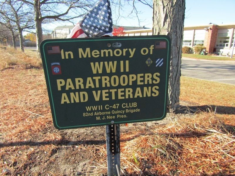 WWII Paratroopers and Veterans Memorial image. Click for full size.