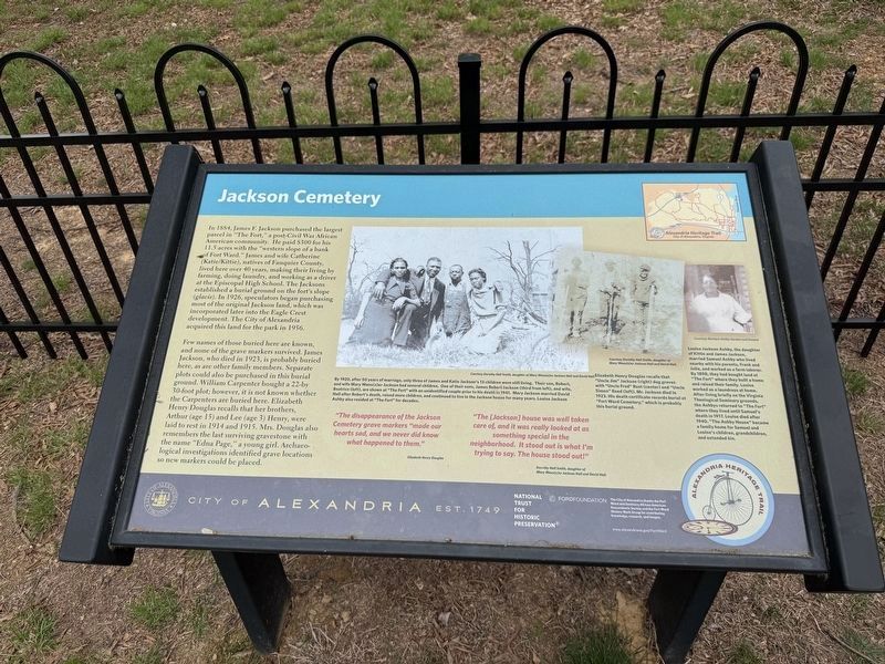 Jackson Cemetery Marker. Click for full size. Jackson Cemetery Marker image. Click for full size.