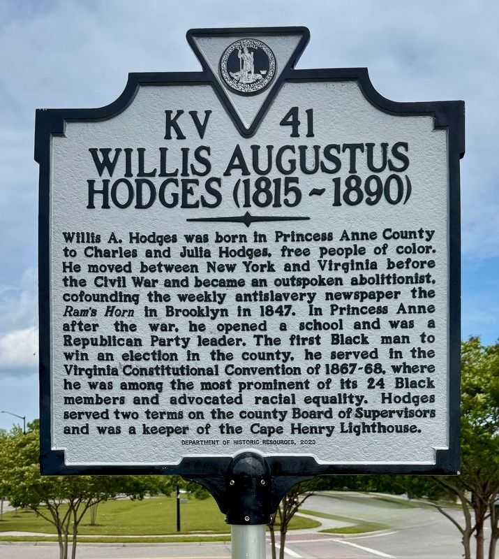 Willis Augustus Hodges (1815~1890) Marker image. Click for full size.