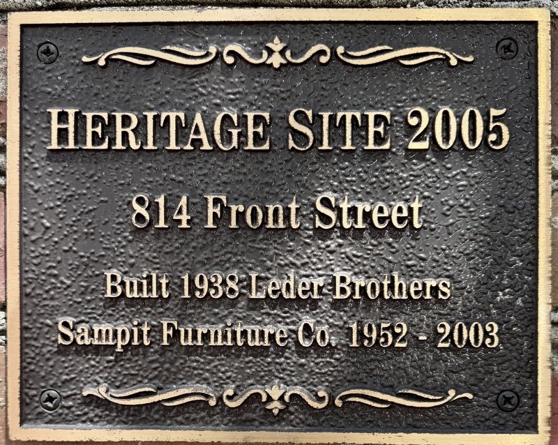 814 Front Street Marker. Click for full size. 814 Front Street Marker image. Click for full size.